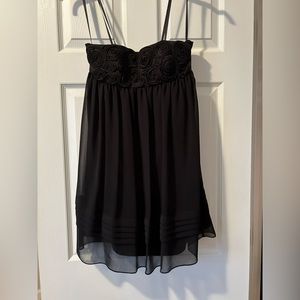 BCBG black strapless dress